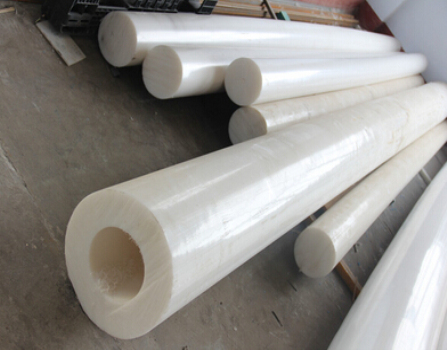 virgin white High quality customized extruded PE rod tube