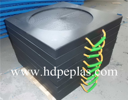 Support bases for the construction machines, hdpe crane foot mat