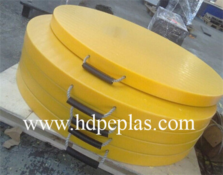 UHMWPE crane foot support plate