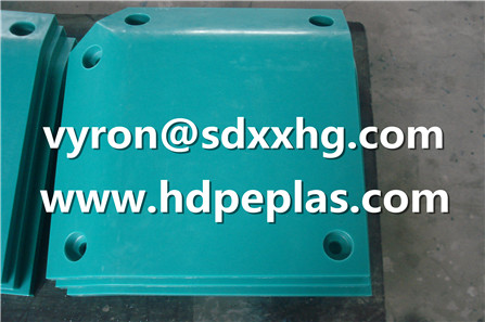 upe plastic panel colored dock fenders edge pad and corner pad in uhmwpe