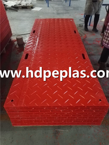 HDPE Ground cover mats Red color with logo