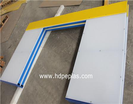 dasher board with steel frame/hot sale outdoor hdpe barrier sheet