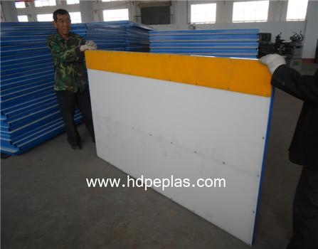 PE board ice rink barrier for sports arena system