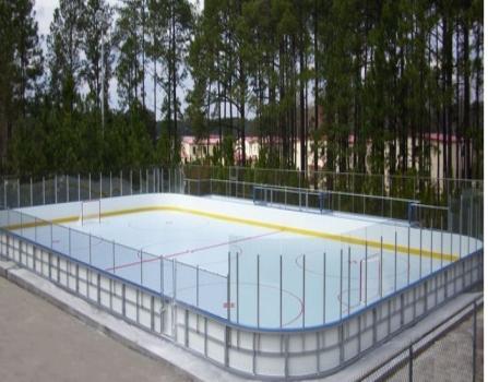 Durable high density polyethylene facing dasher board/sports Arena fence