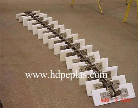 Drag conveyor UHMW-PE flights,UHMW Machined Parts,UHMWPE conveyor paddle