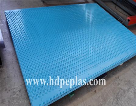 4000X2000X15MM Blue heavy load mats/PE tracking mats/DuraDeck mats