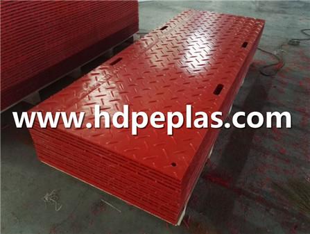 HDPE Ground cover mats Red color with logo