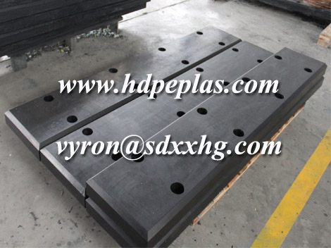 Wear resistant UPE mariner dock fender pad